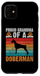 Coque pour iPhone 11 Fière grand-mère d'une grand-mère Doberman