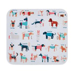 Miquelrius Tapis de Souris carré avec Base en Caoutchouc pour Une Prise Ferme Motif Chiens 200 x 200 mm