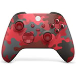 Manette pc Xbox sans fil camouflage rouge