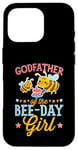 Coque pour iPhone 16 Pro Fête d'anniversaire sur le thème du parrain de l'abeille pour fille