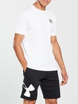 UNDER ARMOUR Training Sportstyle Left Chest Logo T-Shirt - White, White, Size 2Xl, Men