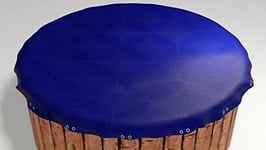 GRASEKAMP Qualität seit 1972 Bâche pour Piscine Ronde 850-900 cm Bleu Royal Dimensions 940 cm Été Hiver