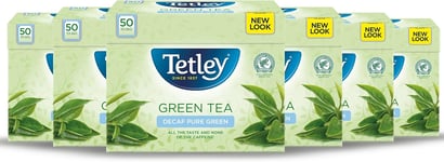 Tetley Decaf Pack of 300 Bags Total, green tea, 600 gram, Pack of 6