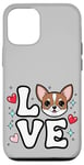 Coque pour iPhone 12/12 Pro Chihuahua Love Chichi mignon Chichi Maman Filles Femmes