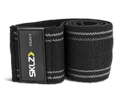 SKLZ Pro Knit Mini Band Fitness, Adjustable Resistance Band, Fitness Equipment for Home Gym, Black/Grey, Heavy Resistance