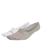 ADIDAS IC1295 T LIN BALLER 2P Socks Unisex white/medium grey heather/bliss pink M