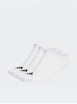 adidas Adidas 3 Pack No Show Socks, White, Size L, Men