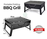 Portable Folding BBQ Grill Outdoor Garden Party Tabletop Charcoal Barbecue Gril
