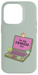 Coque pour iPhone 14 Pro Dessin amusant de grenouille, Kawaii et Chubby Frogs « In My Foggie Era »