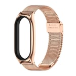 (Milan Plus Rose Gold)Mi Band 7 -hihna Miband 6 5 4 3 metalliset rannekkeet Xiaomi Mi Band 6 -rannekorulle ruostumattomasta teräksestä valmistettu älykellotarvikkeet - älykkäät tarvikkeet