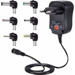 Adaptateur secteur universel 12W, transformateur de puissance 3V 4.5V 5V 6V 7.5V 9V et 12V DC 220V