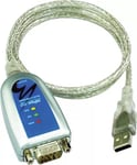 MOXA – USB-sarjaporttisovitin, RS-232/422/485, DB9 uros, 10cm (UP-1150)