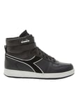 Diadora Shoes Magic Basket Mid Icona Leather Trainers Faux Leather Black Man