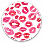 2 x Vinyl Stickers 10cm - Red Lipstick Kisses Valentine Cool Gift #13095