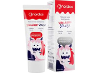 Nordics_Natural Kids Toothpaste Fluoride-Free Toothpaste Strawberry Splash 50Ml