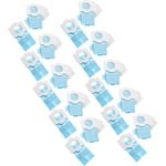 Vhbw - 50x Sacs compatible avec Makita CL106D, CL106, DCL180Z, DCL140, DCL180, CL183D aspirateur - papier, 11,8cm x 6cm bleu clair