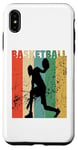 Coque pour iPhone XS Max Ballon de basket vintage pour homme et femme, rétro vieilli