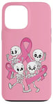 Coque pour iPhone 13 Pro Max Ruban rose pour sensibilisation au cancer du sein en octobre