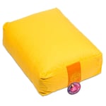 Med. Cushion/ Yoga Bolster 3Rd Chakra Yellow -- 38X28X15 Cm