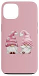 Coque pour iPhone 13 Cute Valentines Day Gnome Couple For Women Who Loves Pink