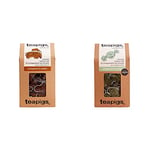 Teapigs Honeybush and Rooibos Tea Bags Made With Whole Leaves (1 Pack of 50 Tea Bags) & Peppermint Herbal Tea Bags Made With Whole Leaves (1 Pack of 50 Teabags)