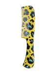 Denman Denman Deluxe Dpc6 Rake Comb Yellow Leopard Multi/patterned