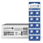 everActive Lot de 200 Piles AG13 1,5 V alcalines Mini G13 LR1154 LR44 - Durée de Vie de 4 Ans - 20 Cartes Blister