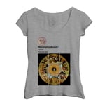 T-Shirt Femme Col Echancré Jerome Bosch Réseaux Sociaux Peinture Peintre Moyen Age