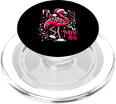 Fa LaLa Mingo Flamingo Sapin de Noël Tropical Christmas Lights PopSockets PopGrip pour MagSafe