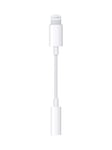 Apple Lightning to 3.5mm Headphone Jack Converter, White