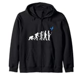 Evolution Model Flight RC Aeroplane Funny T-Shirt Zip Hoodie