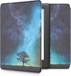 Étui Compatible Avec Kobo Glo Hd/Touch 2.0 Coque - Étui À Rabat Magnétique Tablette Ereader Similicuir - Bleu-Gris-Noir