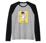 Mexican Bingo Game El Cuhh Funny Opossum Raglan Baseball Tee