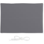 Relaxdays Voile d’ombrage rectangle diffuseur d’ombre protection soleil jardin UV terrasse tissu déperlant, 3x4m, gris