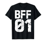 Vintage BFF 01 Best Friends Matching Bestie Friendship Day T-Shirt