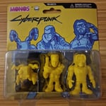 CYBERPUNK 2077 MONOS 3-PACK MINI FIGURES SILVERHAND YELLOW BRAND NEW!