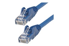 StarTech.com 3m LSZH CAT6 Ethernet Cable, 10 Gigabit Snagless RJ45 100W PoE Network Patch Cord with Strain Relief, CAT 6 10GbE UTP, Blue, Individually Tested/ETL, Low Smoke Zero Halogen - Category 6 - 24AWG (N6LPATCH3MBL) - patch-kabel - 3 m - blå