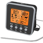 Thermomètre de cuisson pour viande, thermomètre à bonbons alimentaires avec rétro-éclairage et aimant, thermomètre alimentaire de cuisine avec sonde