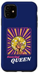 Coque pour iPhone 11 Rétro 70s 80s Funky Disco Ball Afro Queen Diva Vintage