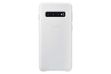 Samsung Protective Leather Cover for Galaxy S10 – Official Galaxy S10 Case – Hardwearing Genuine Leather Phone Case for the Samsung Galaxy S10 - White