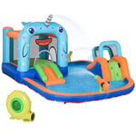 Kids Inflatable Bouncy Castle Childrens Water Gun Pool Inflator Carry Bag