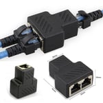 CAT6 Connector Adapter LAN RJ45 Splitter 1 To 2 Ways Ethernet Extender Plug