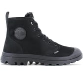 Palladium pampa Hi Zip Wl Hommes Bottes D'Hiver Doublé Cuir Noir 05982010