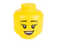 LEGO STORAGE HEAD LARGE GIRL SMILE TEETH BRAND NEW IN BOX FREE P&P