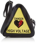 Oh My Pop High Voltage - Sac Warning Petit, Jaune, 22,5 x 24 cm