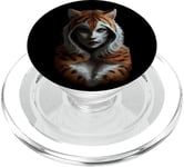 Fierce Jungle Tiger Spirit Fantasy Artwork PopSockets PopGrip for MagSafe