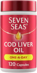 Seven Seas Omega-3 Fish Oil Plus Cod Liver Oil One-a-Day EPA DHA ,120 Capsules