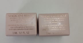 CHARLOTTE TILBURY MAGIC EYE RESCUE CREAM 2x 3ml - FREE POSTAGE 6ml total genuine