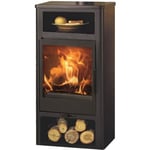 PANADERO Altea Poêle à bois 5,9 kW - Bûches jusqu'à 40 cm - Rendement 77 % - Pour volume de 150 m3 -EcoDesign 2022