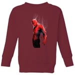 Marvel Spider-man Web Wrap Kids' Sweatshirt - Burgundy - 3-4 Years - Burgundy